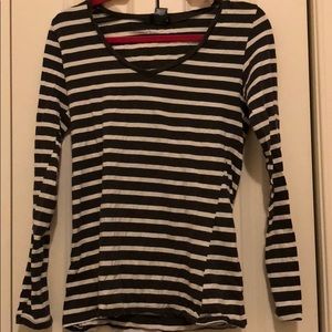 Grey/green and cream stripe long sleeve!